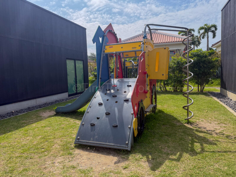playground next to splash area at fusaki beach resort ishigaki