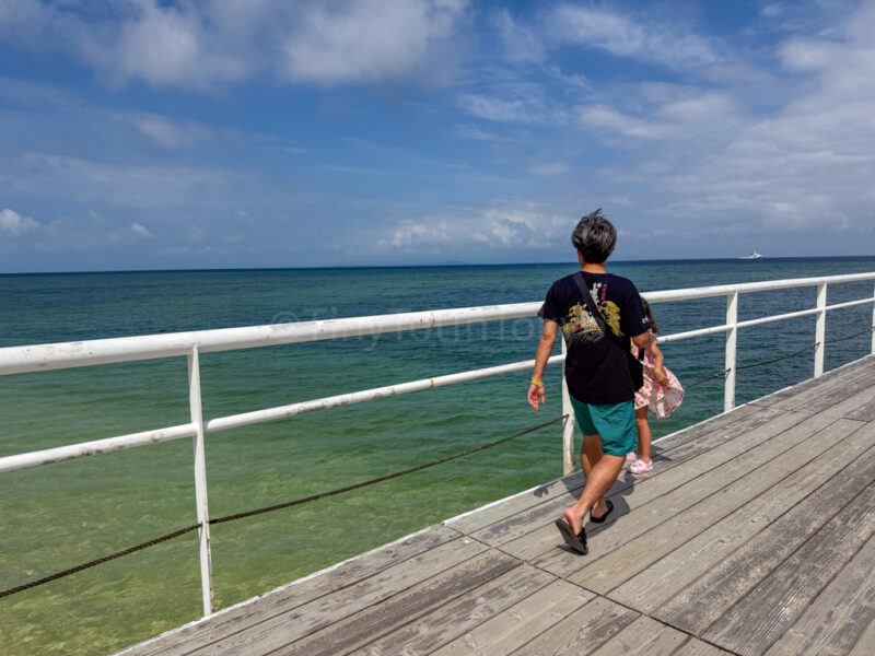 a parent and child at fusaki beach resort ishigaki