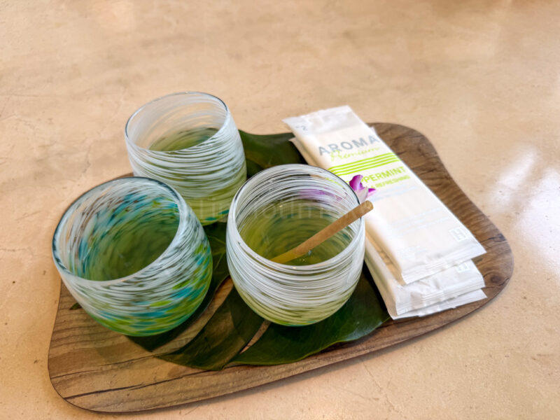 welcome drinks at ANA InterContinental Ishigaki Resort
