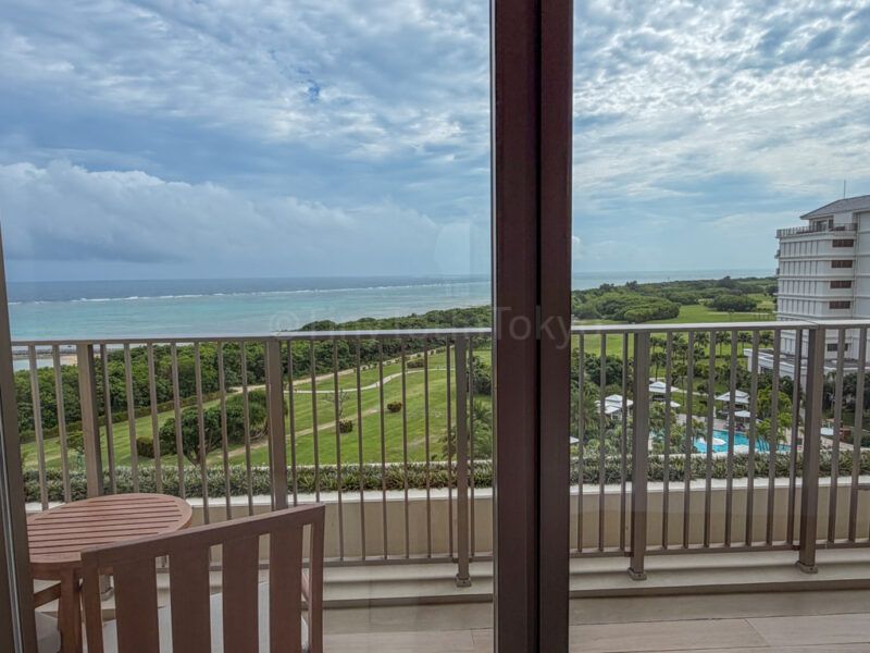 balcony in ocean view room at ANA InterContinental Ishigaki Resort