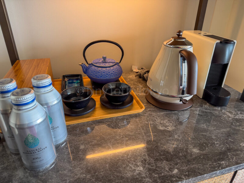 kettle and drinks in ocean view room at ANA InterContinental Ishigaki Resort