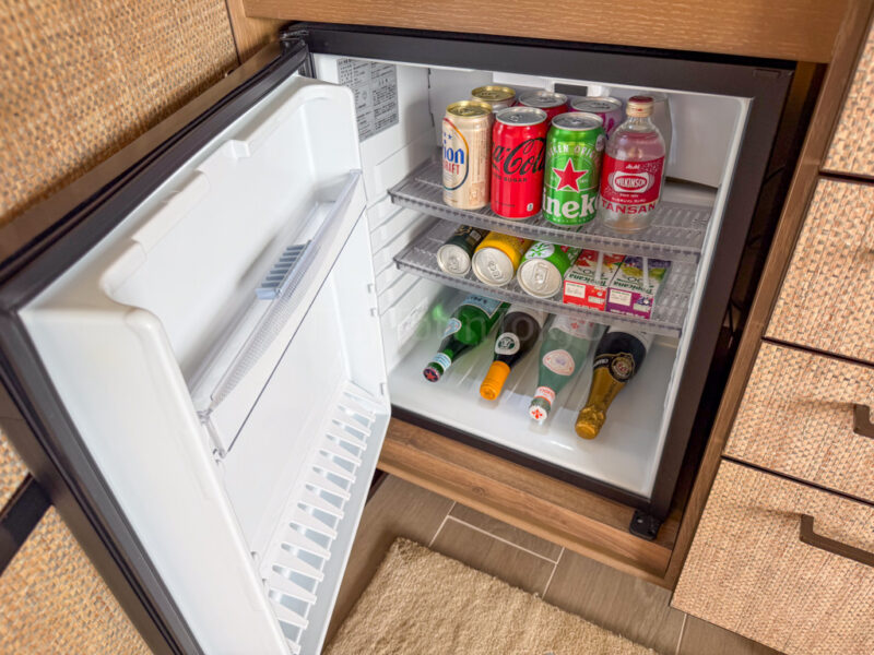fridge in ocean view room at ANA InterContinental Ishigaki Resort