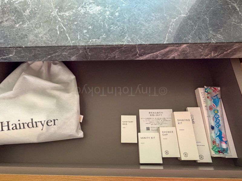 amenities at ocean view room at ANA InterContinental Ishigaki Resort