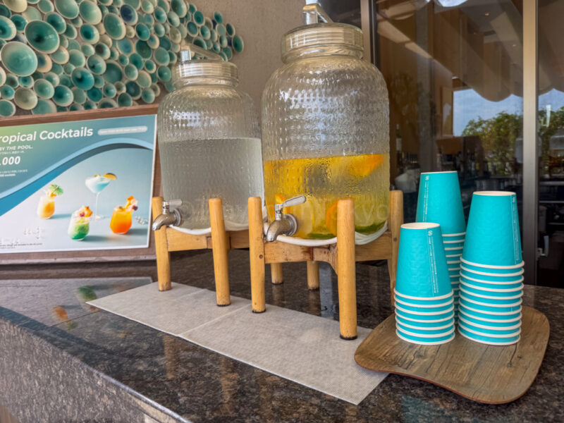 lemon water at ANA InterContinental Ishigaki Resort