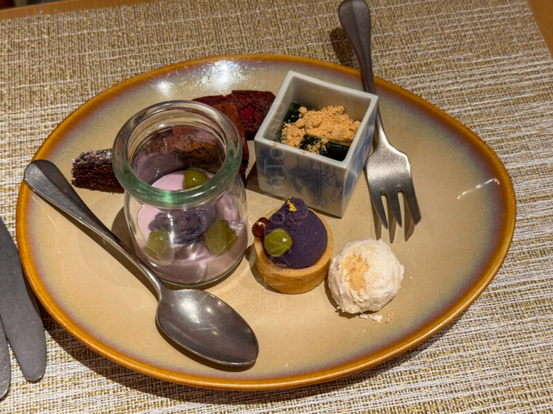 saltida desserts for dinner at ANA InterContinental Ishigaki Resort
