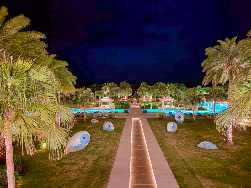ANA InterContinental Ishigaki Resort Bay Wing at night