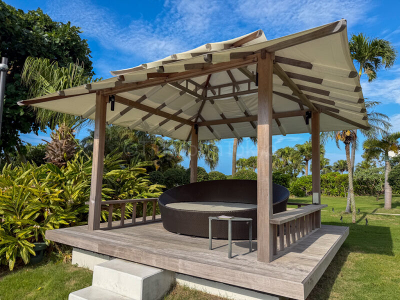 cabanas at ANA InterContinental Ishigaki Resort that need repair