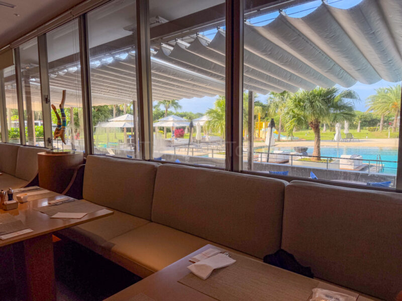 seating at SALTIDA at ANA InterContinental Ishigaki Resort