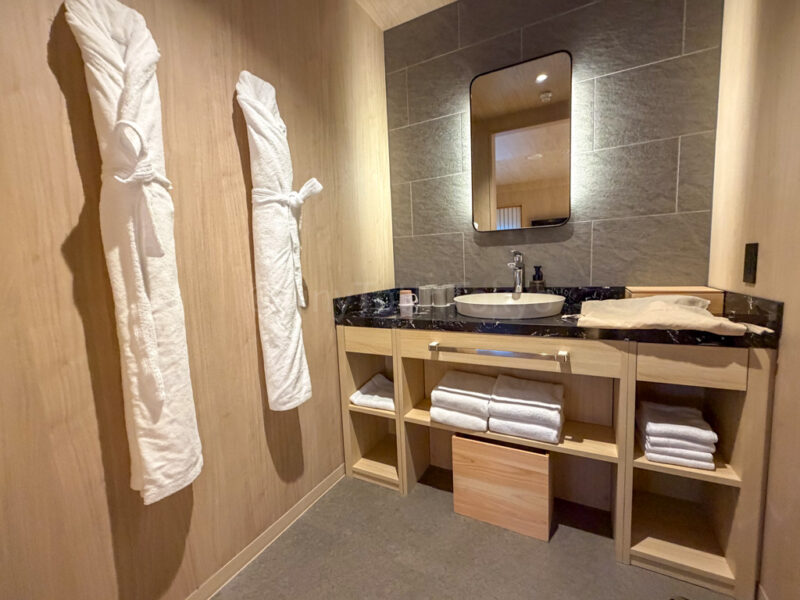 bathroom at one station hotel kumamoto