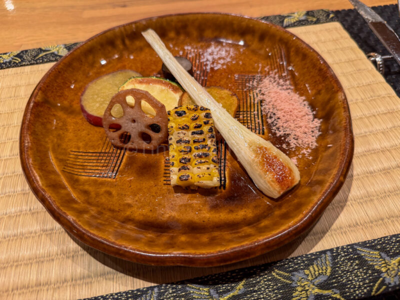 seasonal vaggies at rindo at one station hotel kumamoto