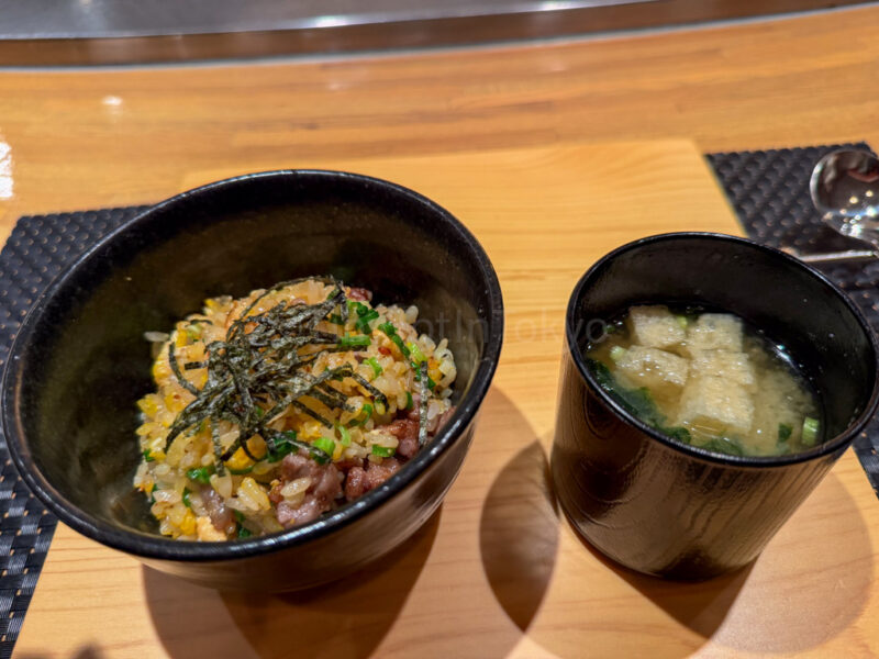 garlic rice at teppanyaki rindo meal at one station hotel kumamoto