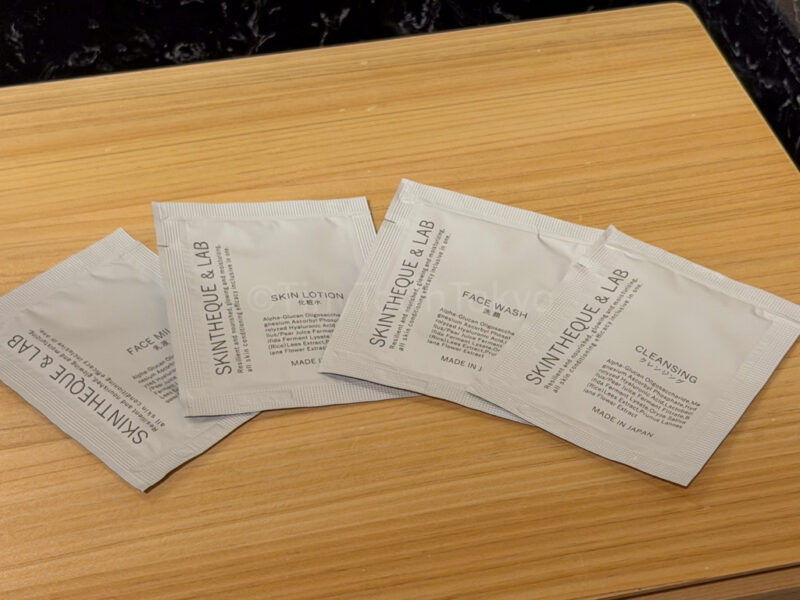 skincare supplies at one station hotel kumamoto