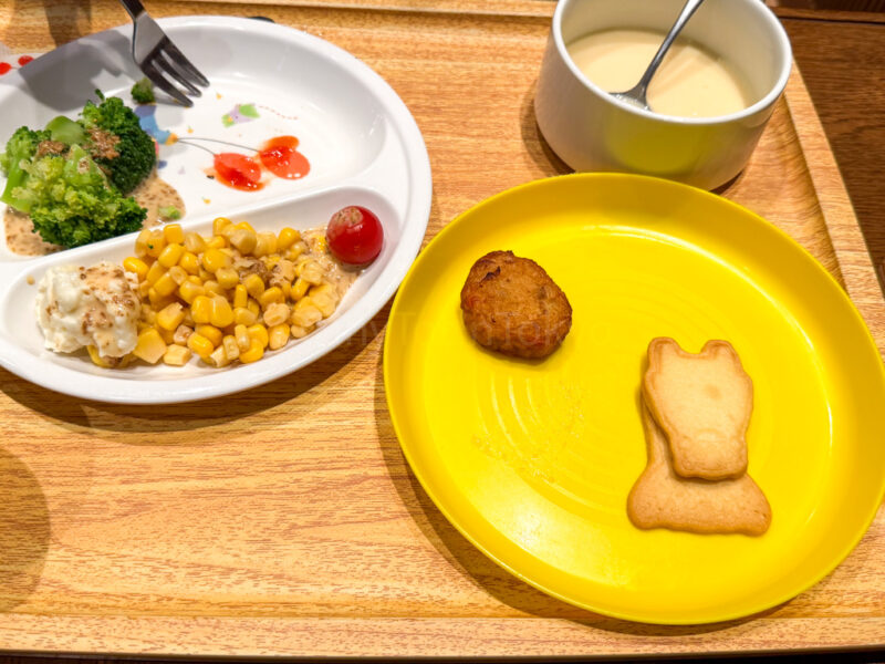 child's breakfast plate at one station hotel kumamoto