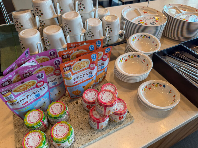 miffy cutlery for kids at breakfast buffet at hotel amsterdam huis ten bosch