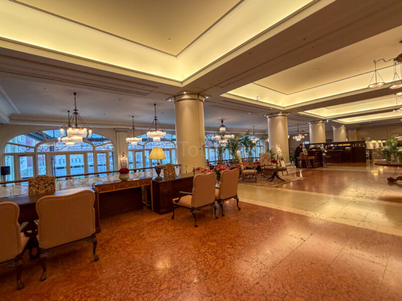lobby at Hotel Europe at Huis Ten Bosch