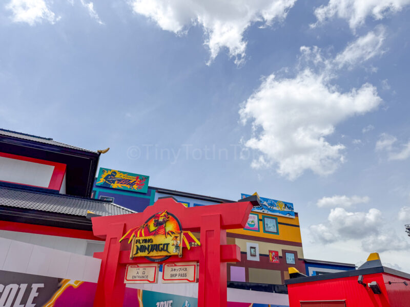 flying ninjago sign at legoland japan 