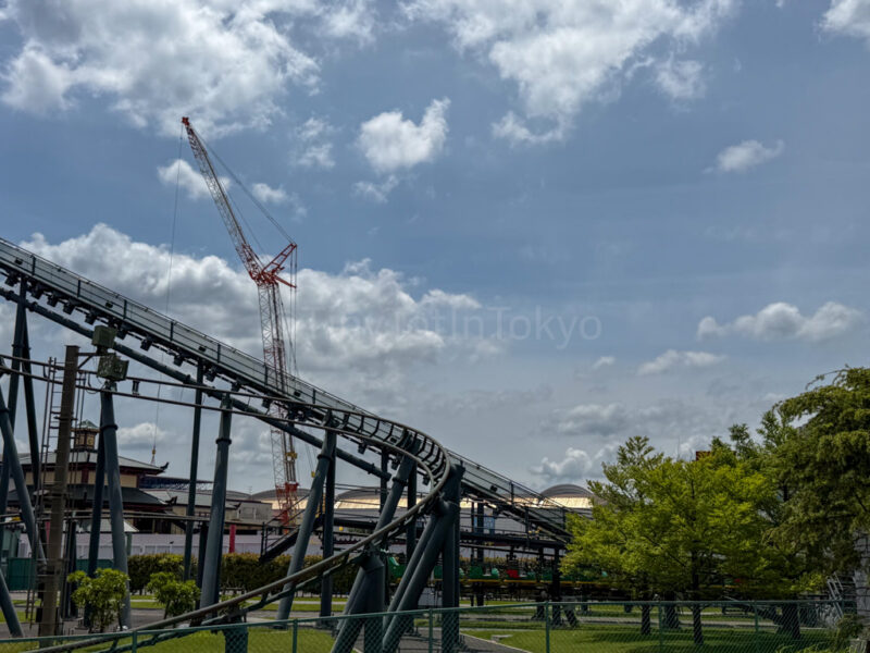 the dragon roller coaster at legoland japan 