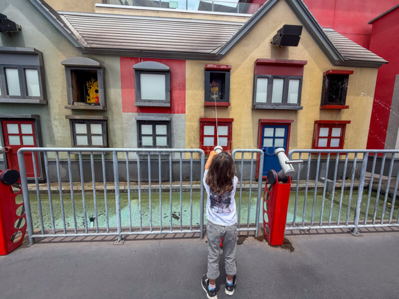 a child on the rescue academy ride at legoland japan 