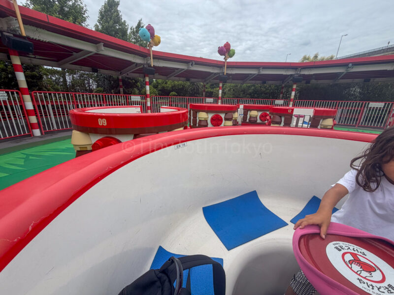 a child on the imagination celebration ride at legoland japan with kids