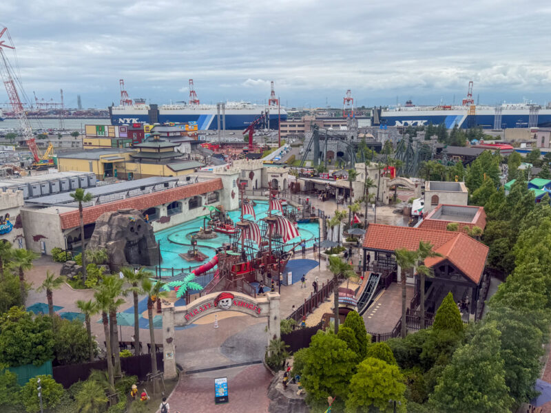 view from observation tower at legoland japan