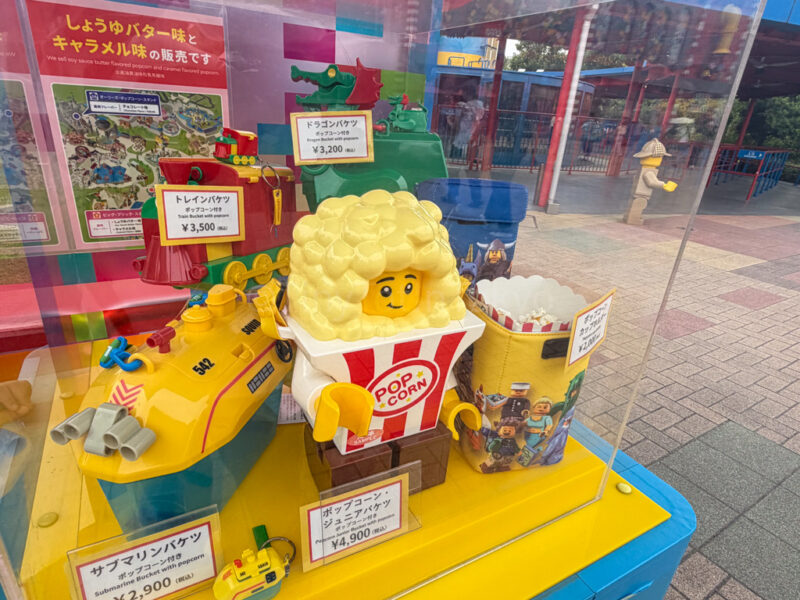 popcorn bucket at legoland japan 