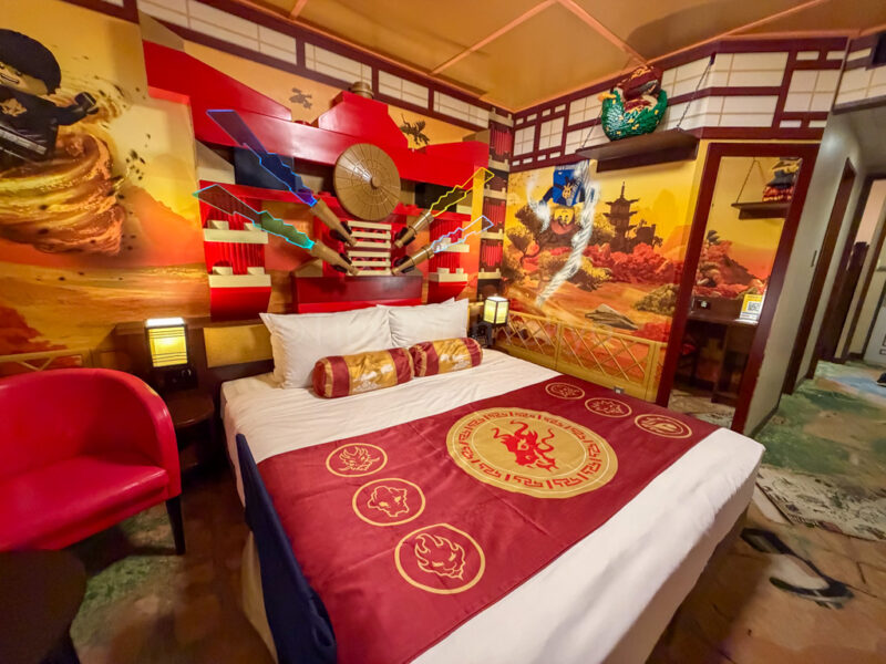 bed for the ninjago room at the legoland japan hotel