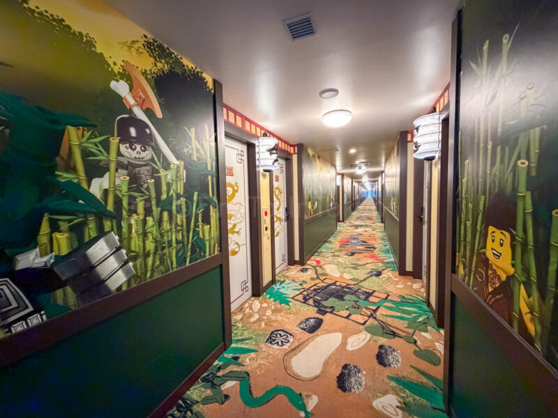 legoland japan hotel ninjago hallway