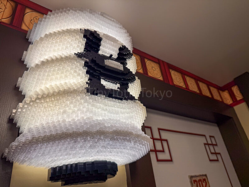 lantern in hallway of Ninjago floor at the legoland japan hotel