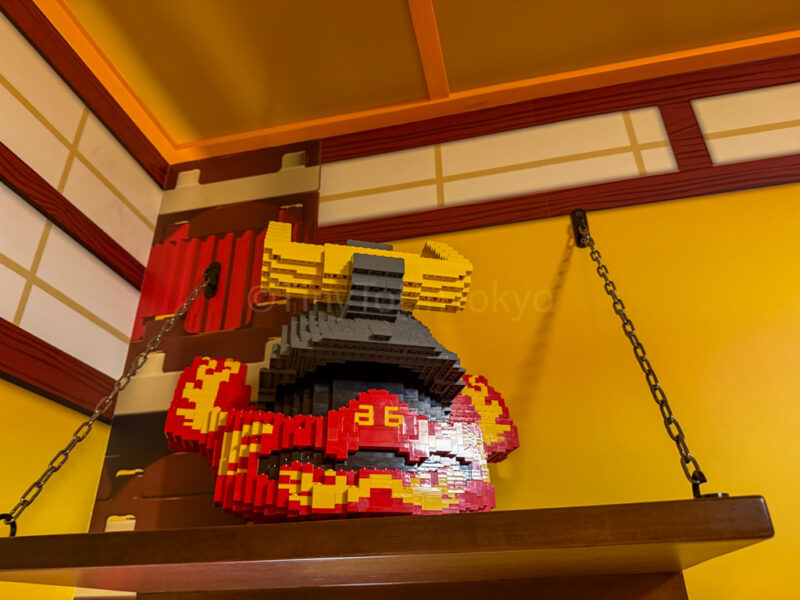 ninjago decor in legoland japan hotel