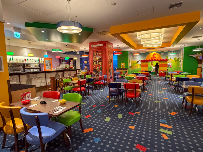 inside of skyline bar at legoland japan hotel