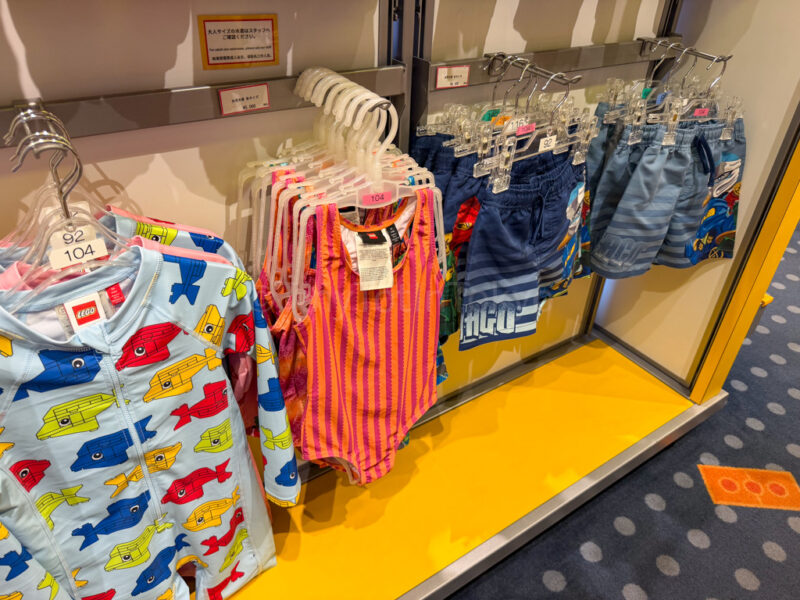 bathing suits for sale at legoland japan hotel