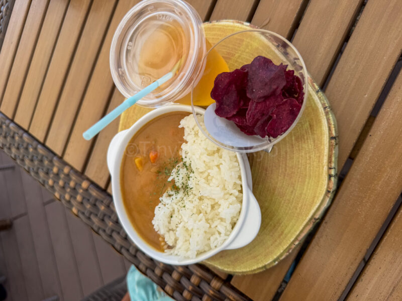 kids curry set at blue turtle in Miyakojima