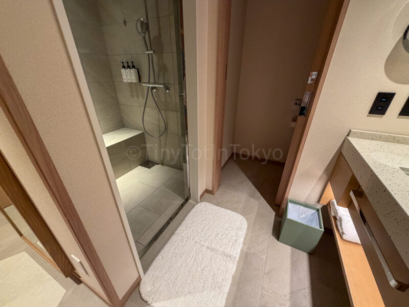 washroom area in twin deluxe room at canopy by hilton in okinawa miyako island