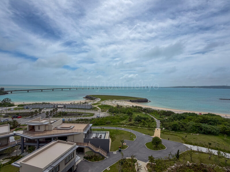 view from balcony of twin deluxe room at canopy by hilton in okinawa miyako island