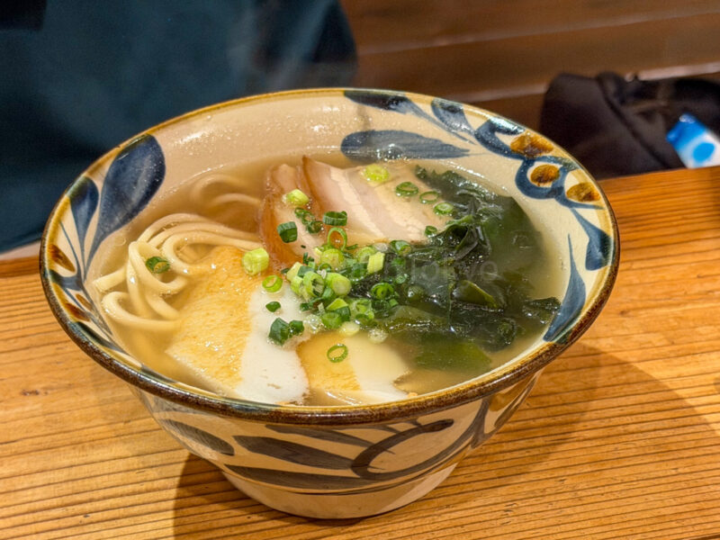miyako soba at Shimauta Izakaya Kiyama