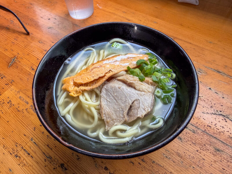 okinawa soba from hanafuu in Miyakojima