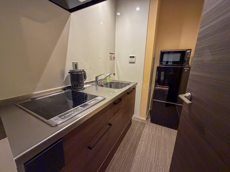 kitchen at HOTEL All Stay Hakata Kukodori.