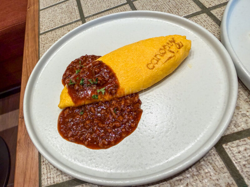 agu pork omelette at canopy by hilton in okinawa miyako island