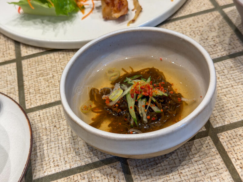 miyakojima mozuku seaweed noodles at canopy by hilton in okinawa miyako island