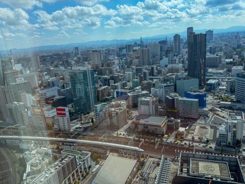 shinkansen train from Prince Hotel Nagoya Sky Tower