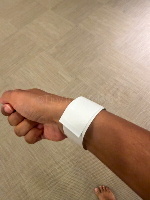 wristband for spa world osaka